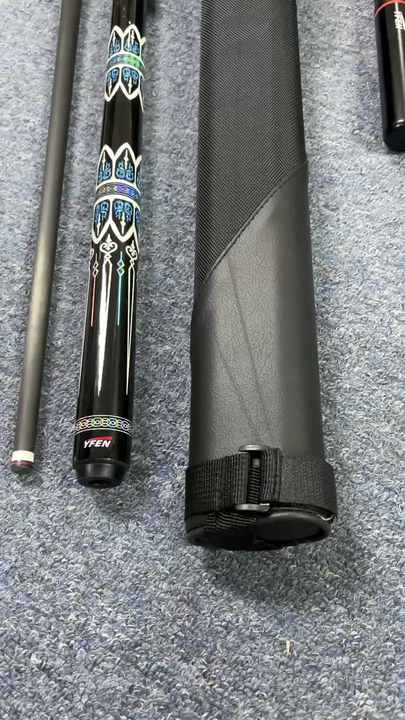 Carbon Fiber Shaft Pool Cue Stick With Inlay & Bag Set