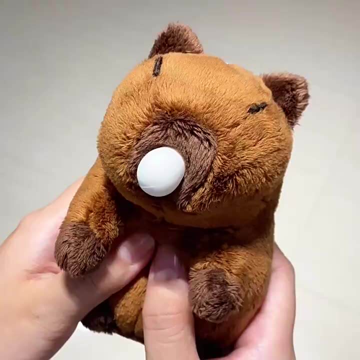 Cute Capybara Plush Keychain Realistic Capybara Stuffed Animals Plush