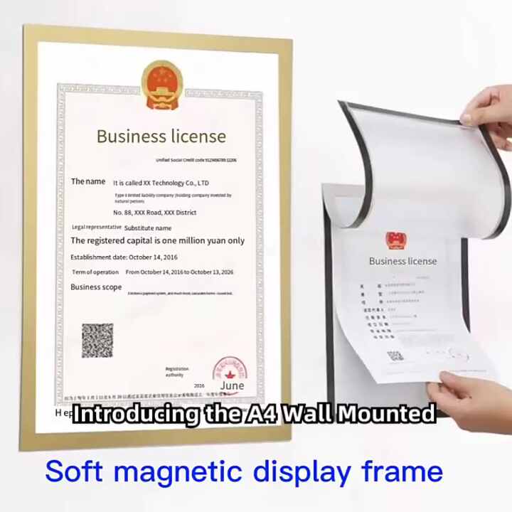 PATIKIL 15-Pack A4 Magnetic Sign Holders – Adhesive Back Frames For Walls, Windows, Glass Displays - View #2