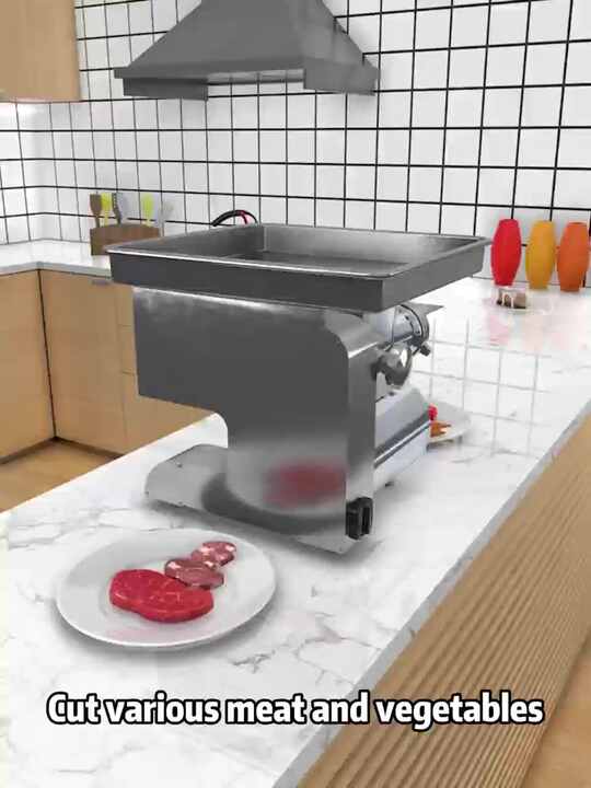 Commercial Grade Meat Grinder and Slicer-Dual Function for