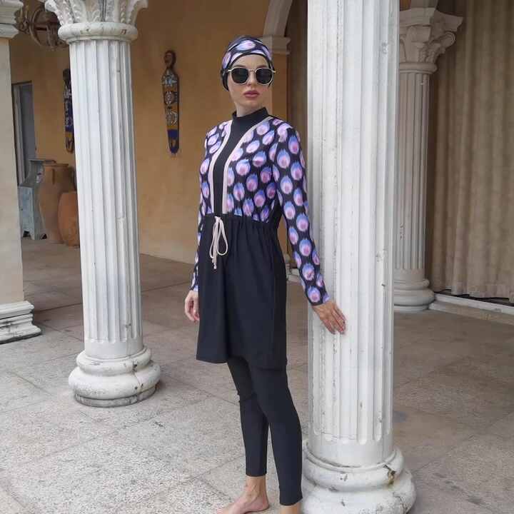 Custom Muslim Sportswear Modest Active Wear Swimsuits