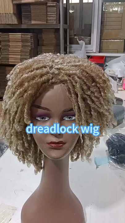 Cheap Soft Texture Dreadlocks Hair Inch Wig Ombre Black Crochet