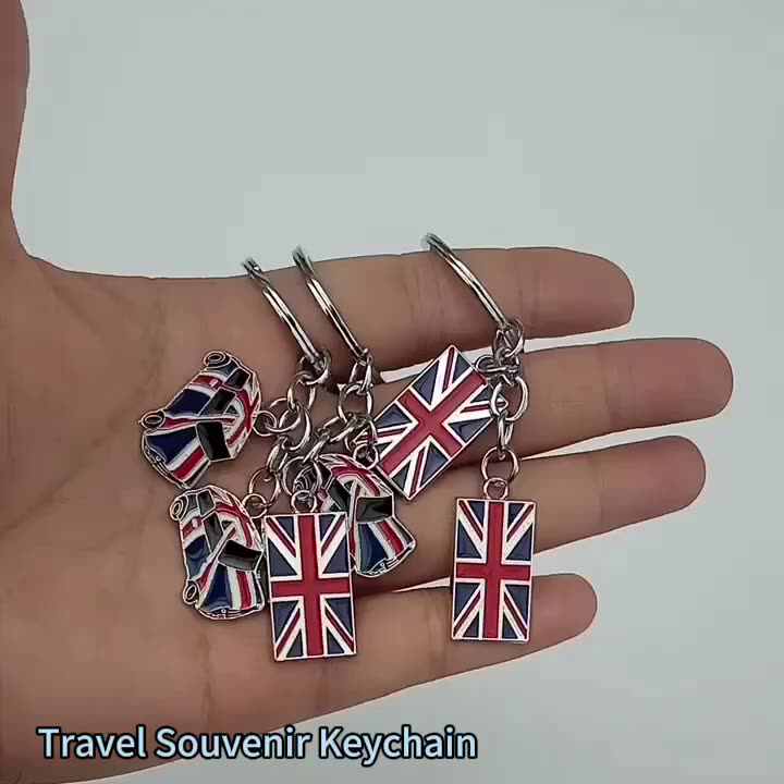 Union Jack Schlüsselanhänger – Britische Flagge, Klassisches Design