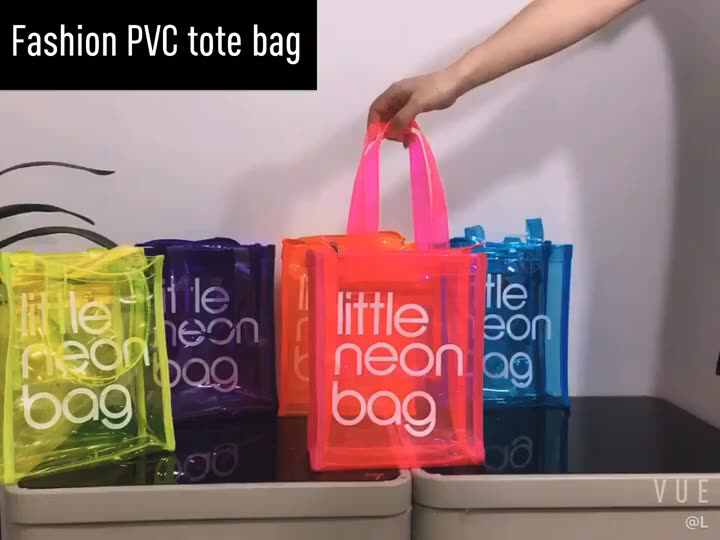 Shop Our Customized Vinyl Clear PVC Tote Bag with Logo