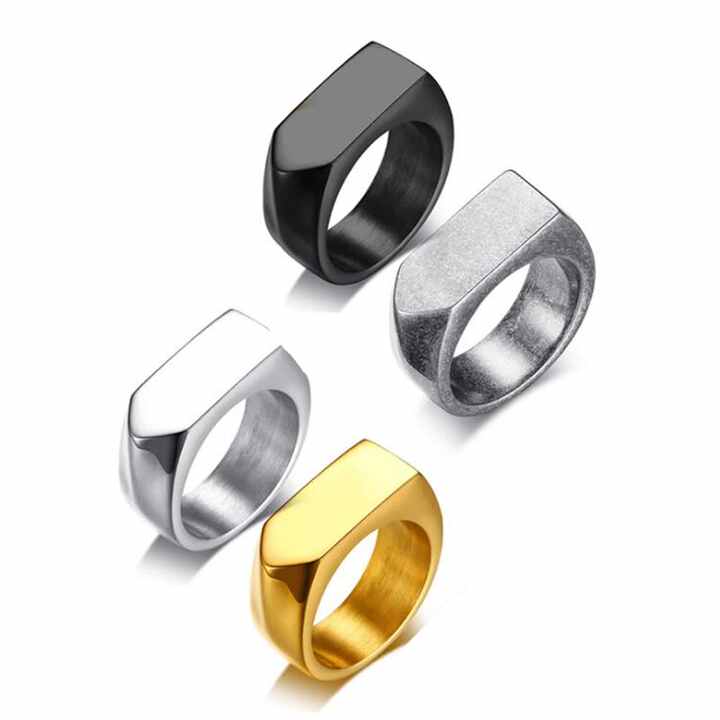 Custom Stainless Steel Jewelry Male Bullet Design Ring