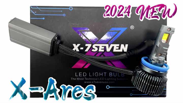 X-7SEVEN Ares 240W LED Headlight Conversion Kit - 65000LM H7 H11