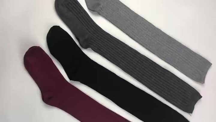 Chaussettes Hautes Femme En Coton Épais - Longues Au-dessus Du Genou, Élastiques, Taille 6-11 US
