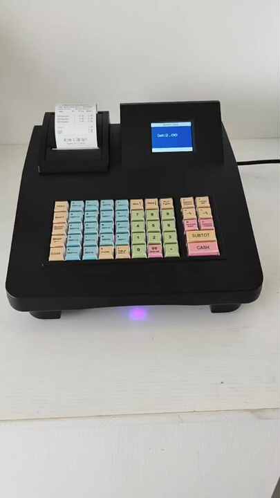 Traditional 48keys Keyboard Electronic Cash Register 686A