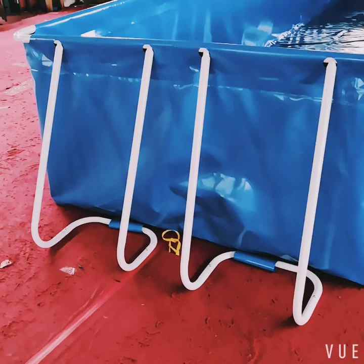 Portable Inflatable Canvas Fish Farming Tank PVC Aquatics