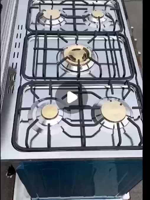Gas Stove With Oven,Vertical Connected,6 Burners,Gas Fired Oven With
