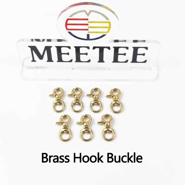 MeeTee ZK659 10mm Bag Accessories Alloy Brass Swivel Lobster