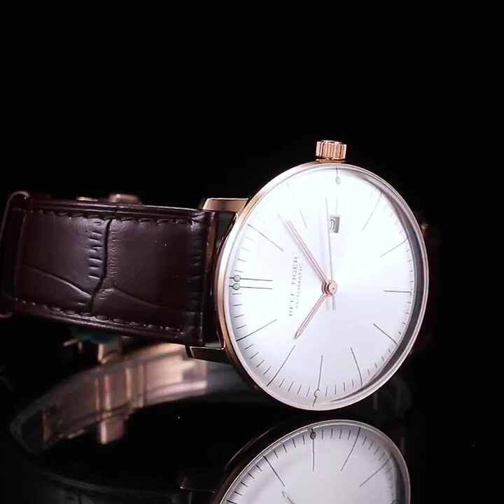 REEF TIGER RGA8215 Top Band Luxurious Dress Watch for Men Rose Gold  Automatic Watches Brown Leather Strap