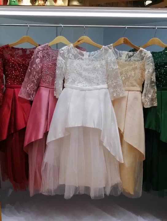 Brokat Flower Girl Dresses Silk Mocha Bridesmaid Dress Singapore