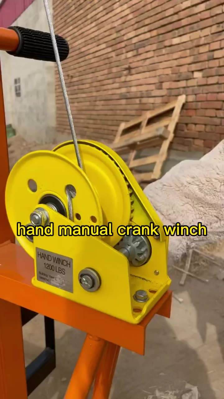 Heavy Duty Manual Hand Winch - 2600lb Capacity, Two-Way Self-Locking Brake, For Boat Trailer, Garage, Workshop