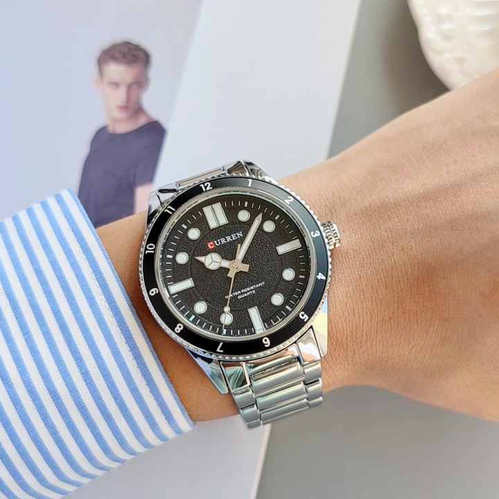 CURREN 8450 Watch - Luxury Stainless Steel Man's Timepiece