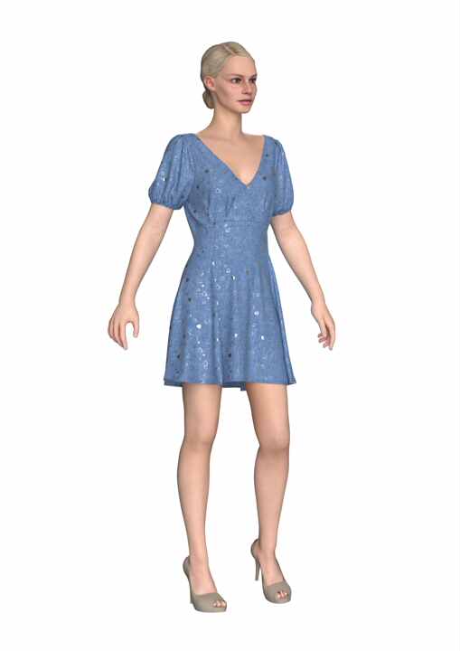 Shop Double Crazy Puff Sleeve Denim Dress - Perfect for Summer
