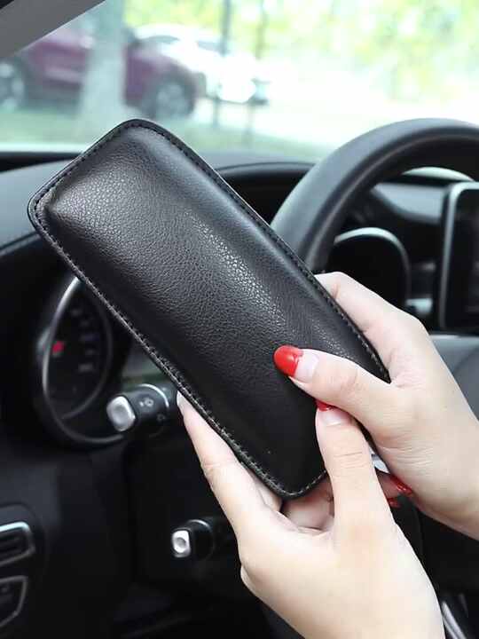 2 stks Auto Armsteun Kussen, Auto Interieur PU Lederen Knie Pad, Auto Been Kussen Knie Pad, Universele Driver Side Knie Ondersteuning Kussen Pad