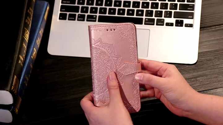 Custodia Con Linguetta Estraibile Custodia Magnetica In Pelle Sintetica Con Linguetta Estraibile - Lilla, Per Tanti Modelli Di Smartphone Custodia Magnetica Personalizzata