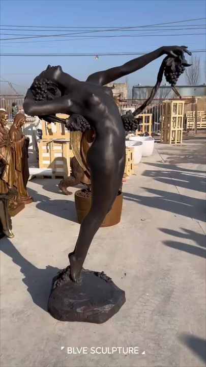 Life Size Metal Copper Naked Woman Statue - Customizable Bronze