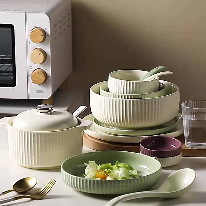 高見栄えの骨中国食器セット箸食器洗い機マイクロ波安全フル家庭用