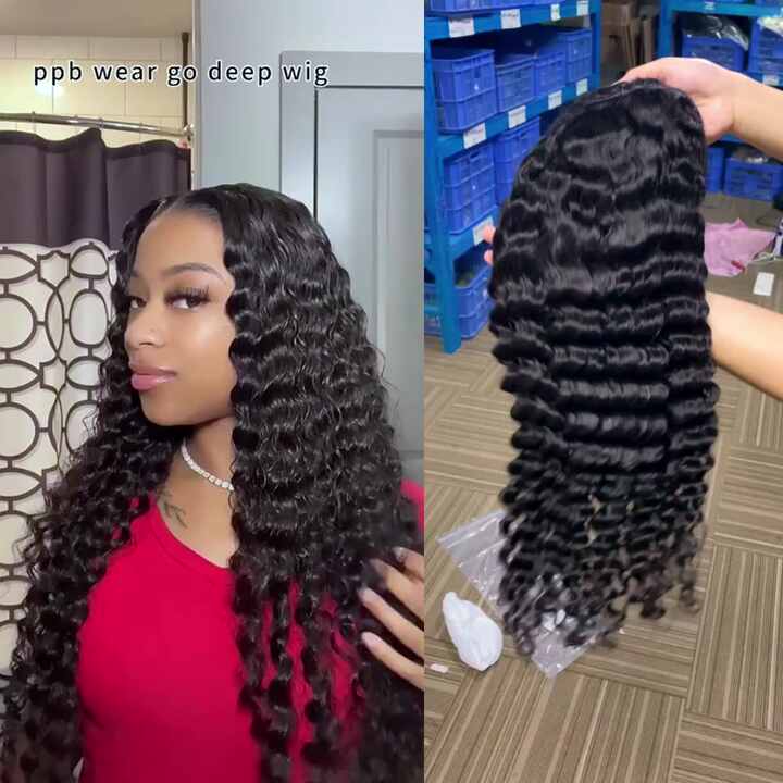 200 Density Loose Wave 13x6 13x7 HD Lace Front Human Hair Wig Brazilian 30 34 Inch Curly Wigs Deep Wave 13x4 Lace Frontal Wig - 200165144 - View #12