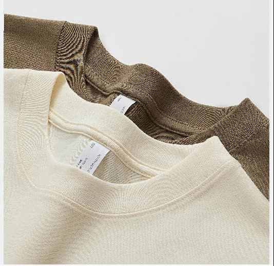 CB08-T022 Heavyweight Cotton Men's Tshirt Super Heavy 230gsm Thick  Oversized T-shirt Crew Neck Boxy Fit t Shirt Free hang Tags