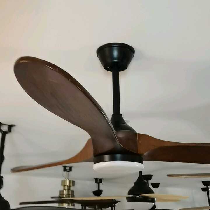 天井ファン60インチ省エネDCモーター35W木製プロペラ電動天井ファン