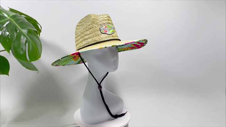 Mxzzand chapeau de paille à large bord pour femmes Chapeaux de paille