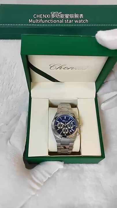 Chenxi 956 Luxury Chronograph Watch for Men - Stainless Steel