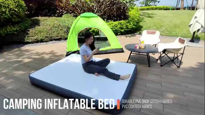 220v Self-inflating Bed Twin Size Air Mattress with Built-in Pump