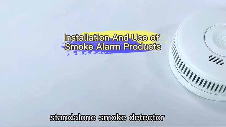 Standalone Wireless Cigarette Detector Testing Kit Photoelectric Smoke  Alarm Tester with EN14604 Certificate