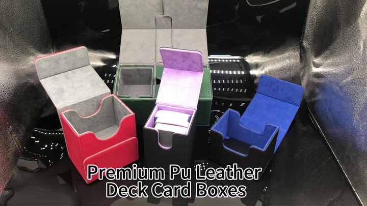 yugioh leather deck box Komick enhanced PU Card Storage for MTG Box Ho  Toytooth Whether youre at home or on the move Factory Premium Colorful Pu Leather