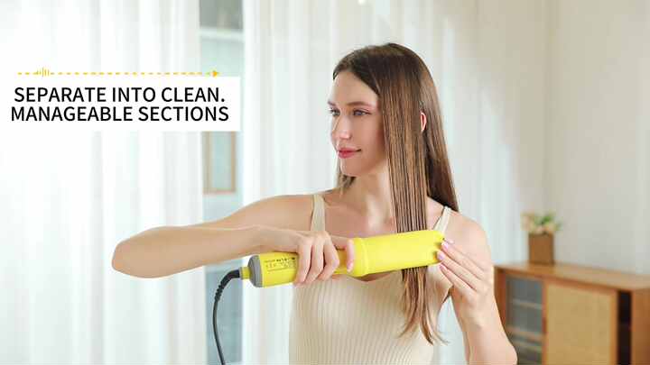 in Cool Air Airflow Hot Air Brush Hair Styler Airflow Ionic Hair Blow  Dryer Straight Shot Blow Drying Flat Iron