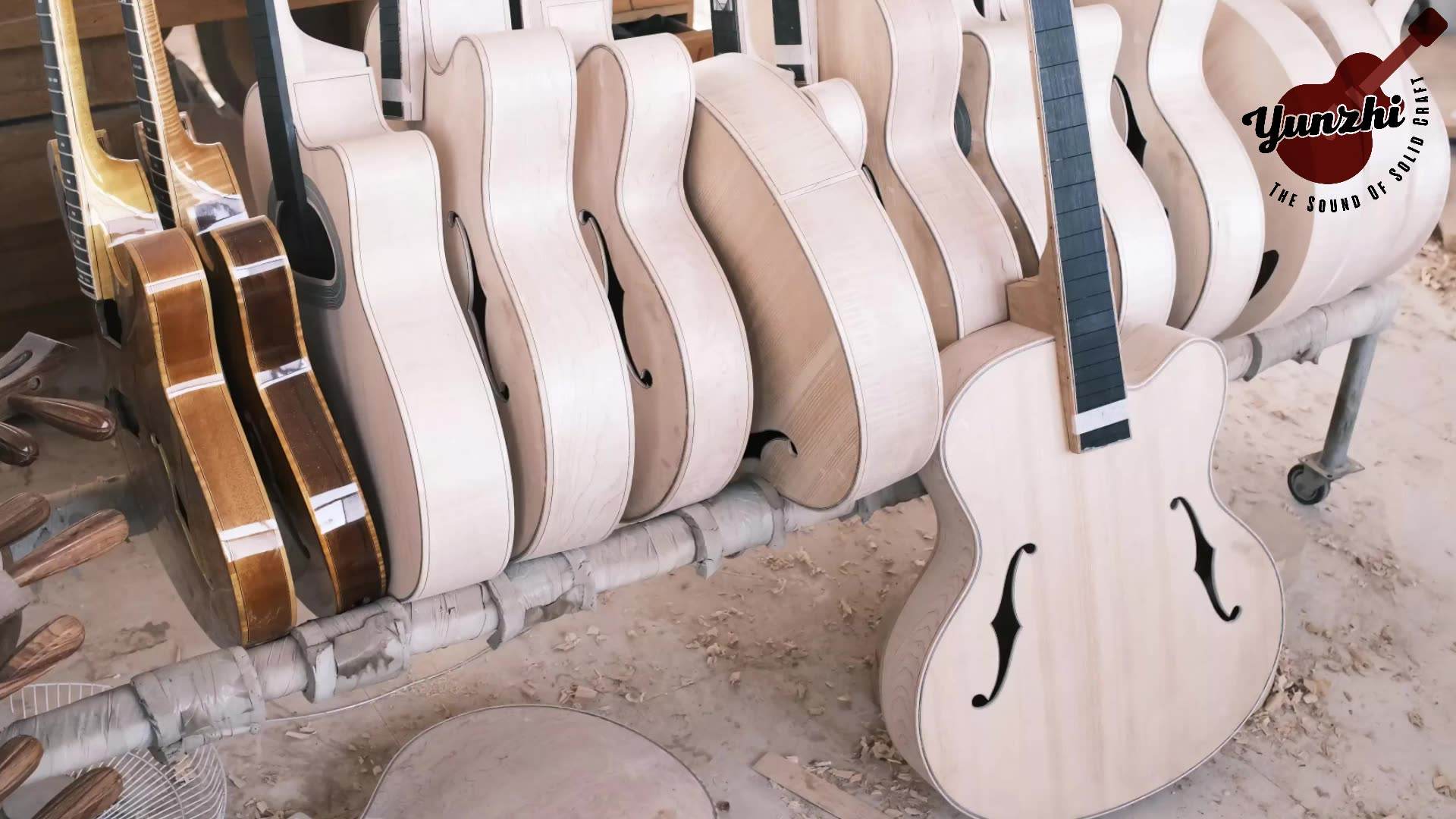 Yunzhi Fully Handmade 16inch Right Hand Archtop Jazz Guitar