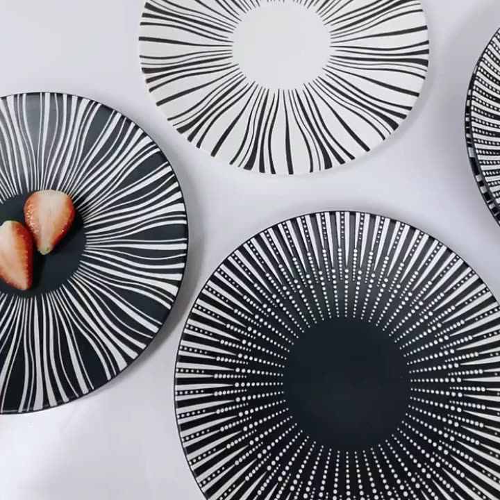 Vajilla de cerámica de estilo europeo, vajilla occidental de línea