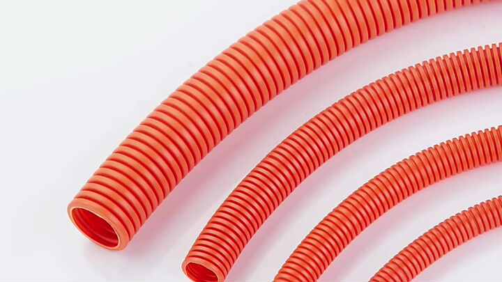 柔性 PVC 波纹管 橙色电气防水耐紫外线管材 V0 阻燃电气管材| Alibaba.com