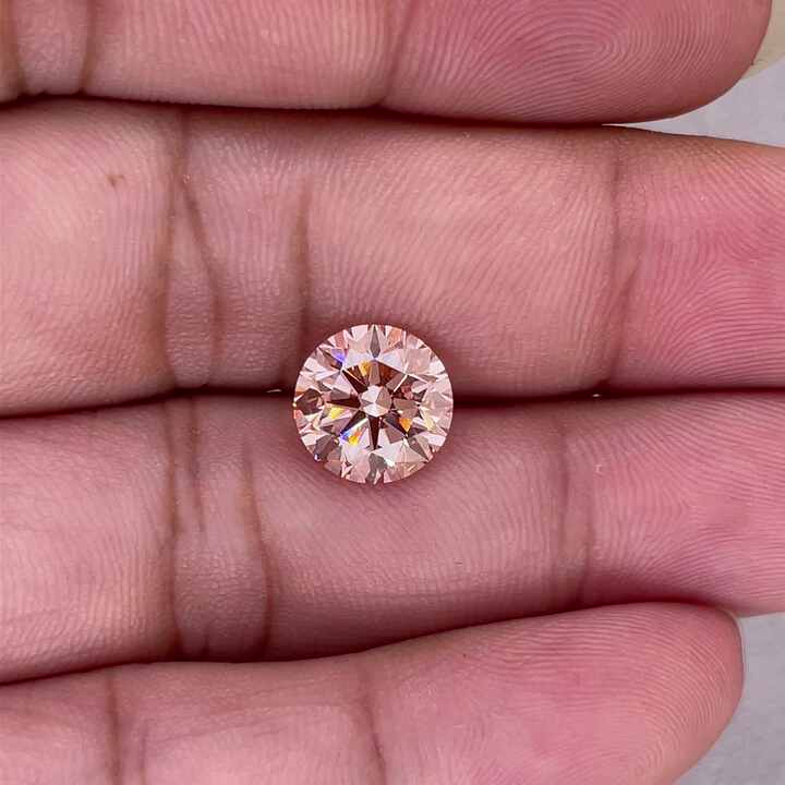 Starsgem IGI Fancy Vivid Pink 1ct 2ct Round Cut VS1 VS2 VV2 Loose