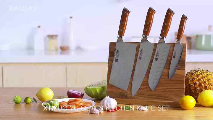 XINZUO 5  Inch Steak Knife 67 Layers Damascus Kitchen Knives