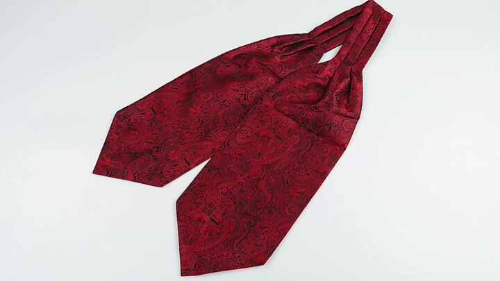 Elfeves Men's Paisley Floral Ascot Tie - Jacquard Woven Formal Cravat, 5 Colors Available