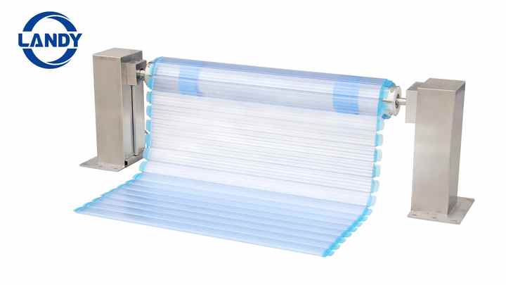Rigid PC Slat Retractable Automatic Pool Cover Roller Electric