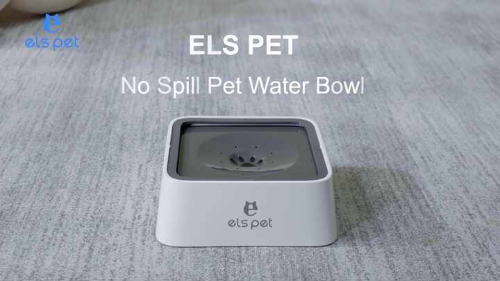 ELSPET Original Factory Custom Anti Splash Pet Water Bowl No Spill Dog Bowl