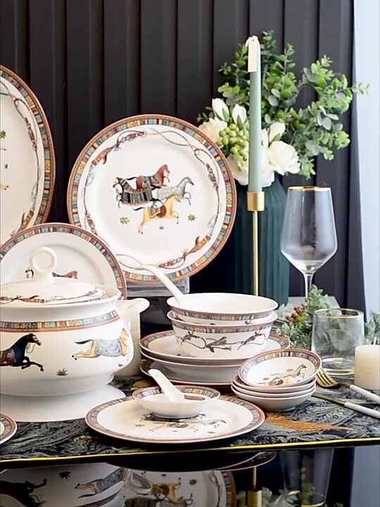 Wholesale Jingdezhen Bone China Dinner Plate Sets Ceramic