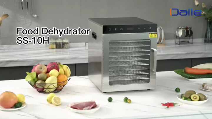 Stainless Steel Dehydrator 10 Tray London Sunshine Commercial Food Dehydrator - 10 Tray Stainless Steel With Digital Control Digital Touch Dehydrator