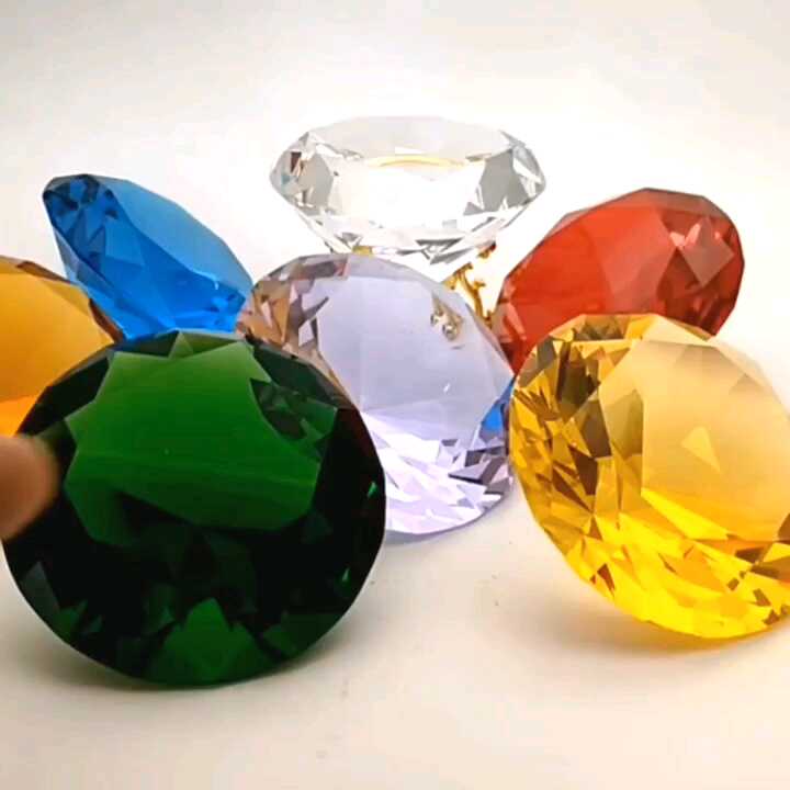 12 Pezzi 30 Mm (1,2 Pollici) Cristallo Diamante Fermacarte Gioielli Decorazioni Di Nozze Centrotavola Natale Decorazione Per La Casa Per Bambini Multicolore Confezione Regalo - Foto 14