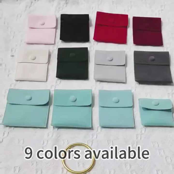 Luxury Bracelet Necklace Gift Packing Storage Bag Green Beige Red