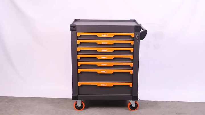 421 Pcs Automotive Tool Set - 7 Drawers Garage Tool Cart Cabinet