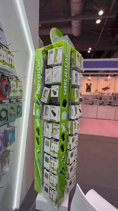 High Quality 400pcs Rotatable Display Rack Mobile Phone Accessories ...