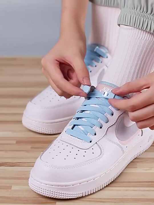 Gradient Printed Magnetic Buckle Shoe Laces Tie-Free Elastic Flat
