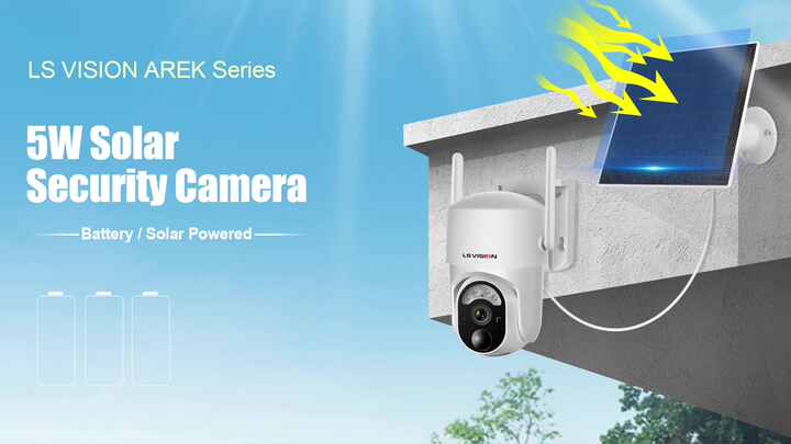 LS VISION Outdoor Security Camera Solar Powered 4G Wifi