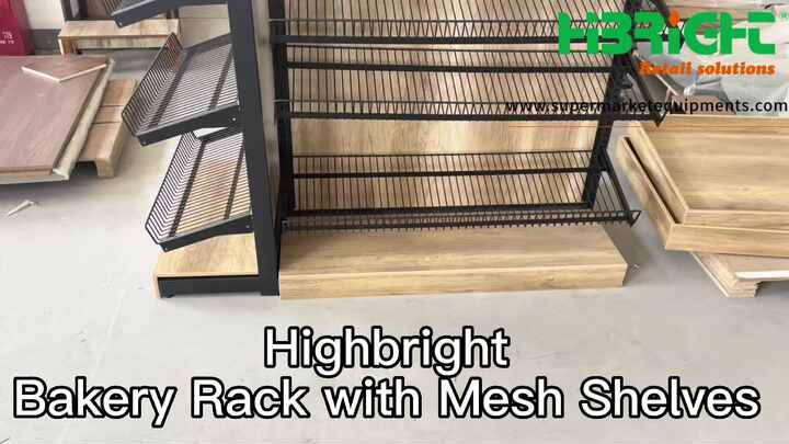 Customized Wooden Bakery Display Racks - Trendy & Luxurious